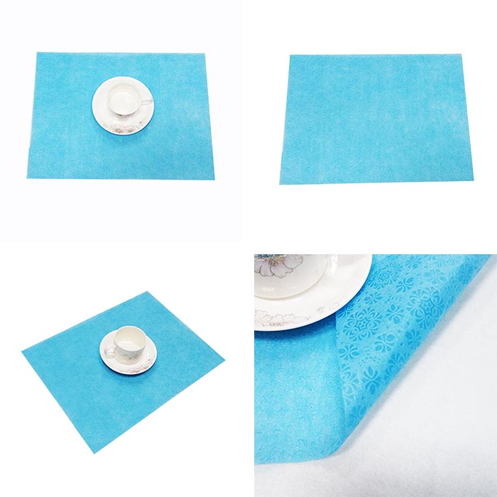 Nonwoven placemat dining table