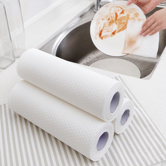 Non woven dish towels kitchen cotton