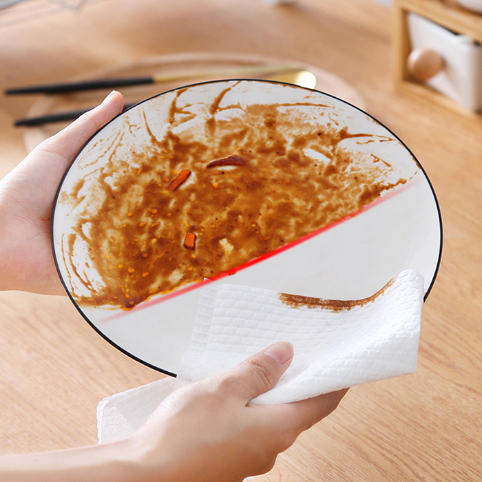 Disposable kitchen towel microfiber