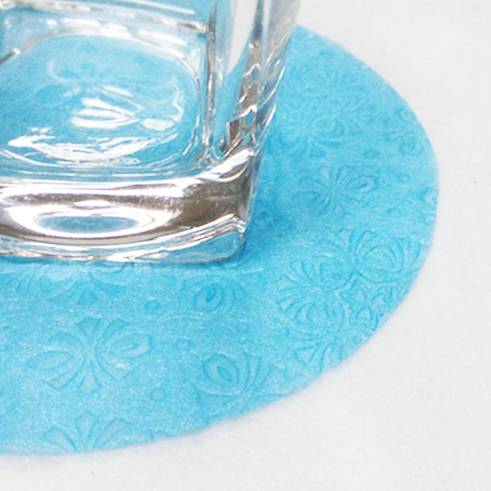Disposable coaster for cup roll