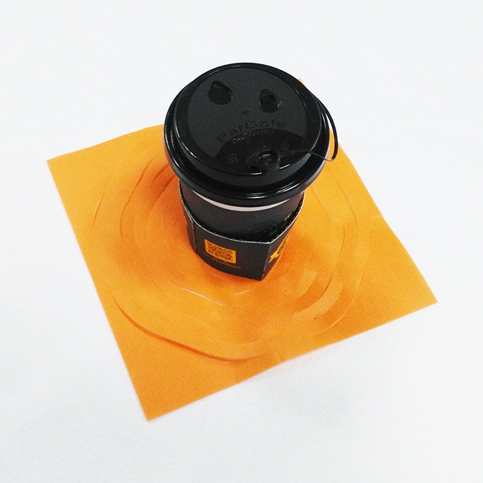 Non woven coffee cup carrier