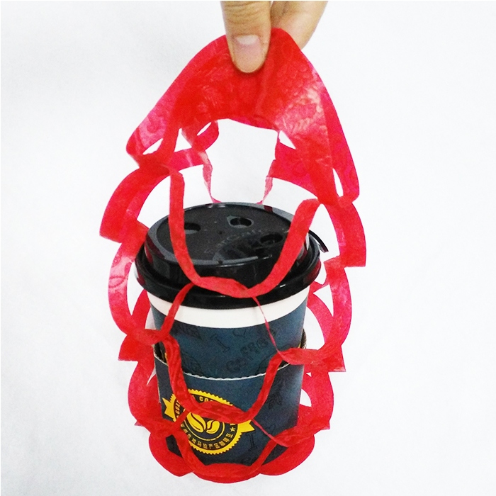 Non woven coffee cup carry bag