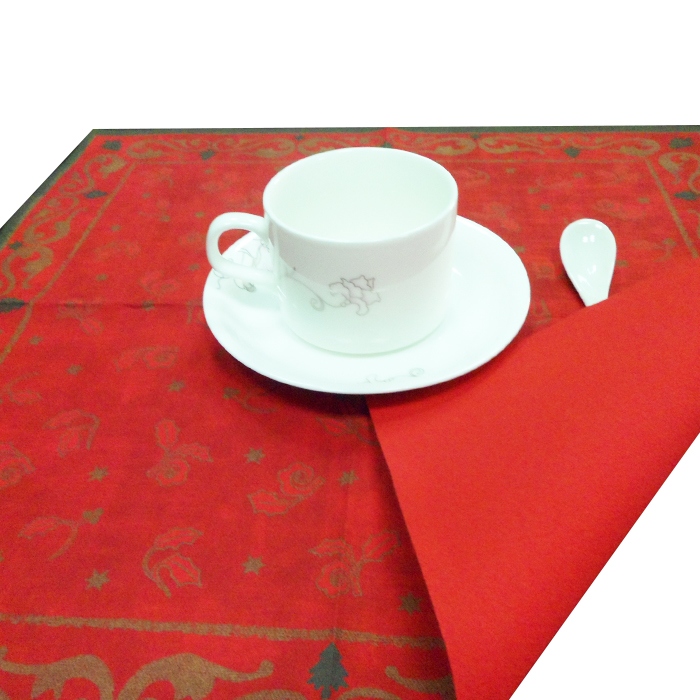Printing christmas paper napkin