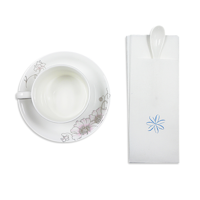 Printed tissue paper napkin