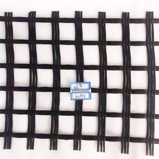 High tensile strength plastic biaxial geogrid