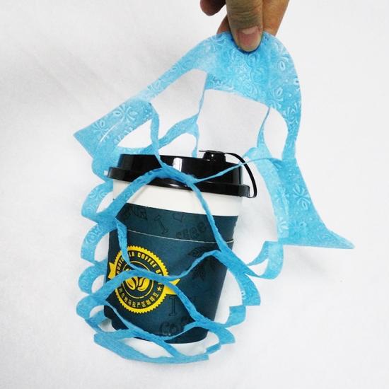 Eco-friendly disposable take-away cup bag